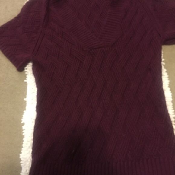 Ana Sweater Dress Large Knit Purple Acrylic - Picture 5 of 7